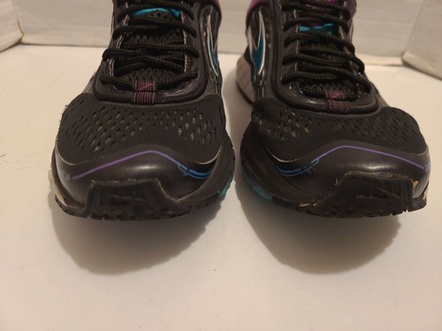 Brooks Ghost 9 Running Shoes Black Teal Purple 1202251B092 Women's 8.5 - Picture 4 of 12