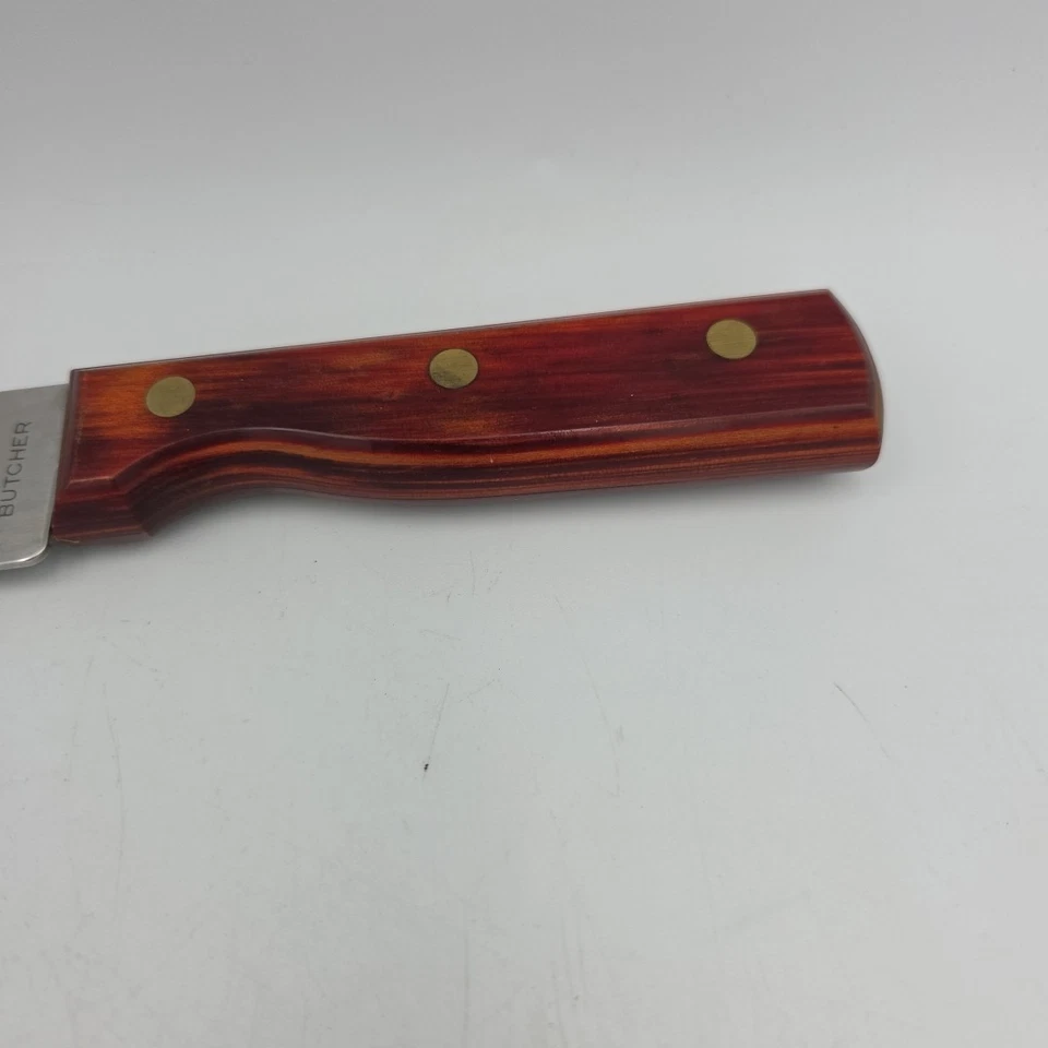 Cuchillo Carnicero Tramontina Brasil 12.5" Acero Inoxidable y Mango Madera Foto 3 de 4