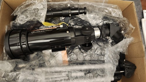 Celestron Travel Scope 70 Portable Refractor Telescope Kit Tripod Backpack 40x - Picture 6 of 10