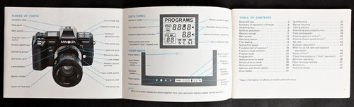 Original Minolta Maxxum 7000 User Manual 1984 Edition - Excellent - Picture 3 of 12