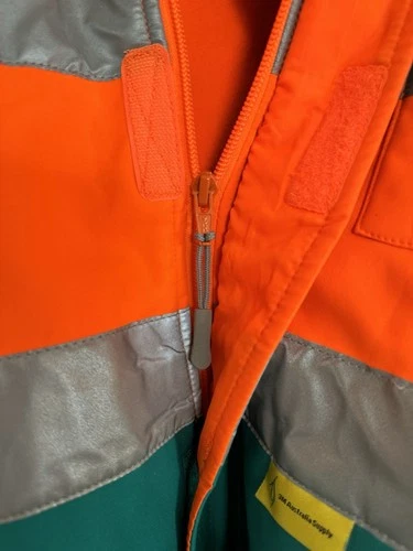 NWT Australian Toll Freighting Group Utility Bright Reflective Work  Jacket image 7