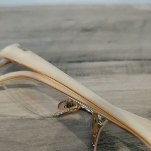 GUESS GU 1568 GLD Half Rim Eyeglasses Frames 53-17-140 Gold Tone Metal / Plastic - Picture 8 of 21