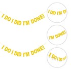 1pc Paper Letter Hanging Flag Lovely Graduation Party String Flag Decoration