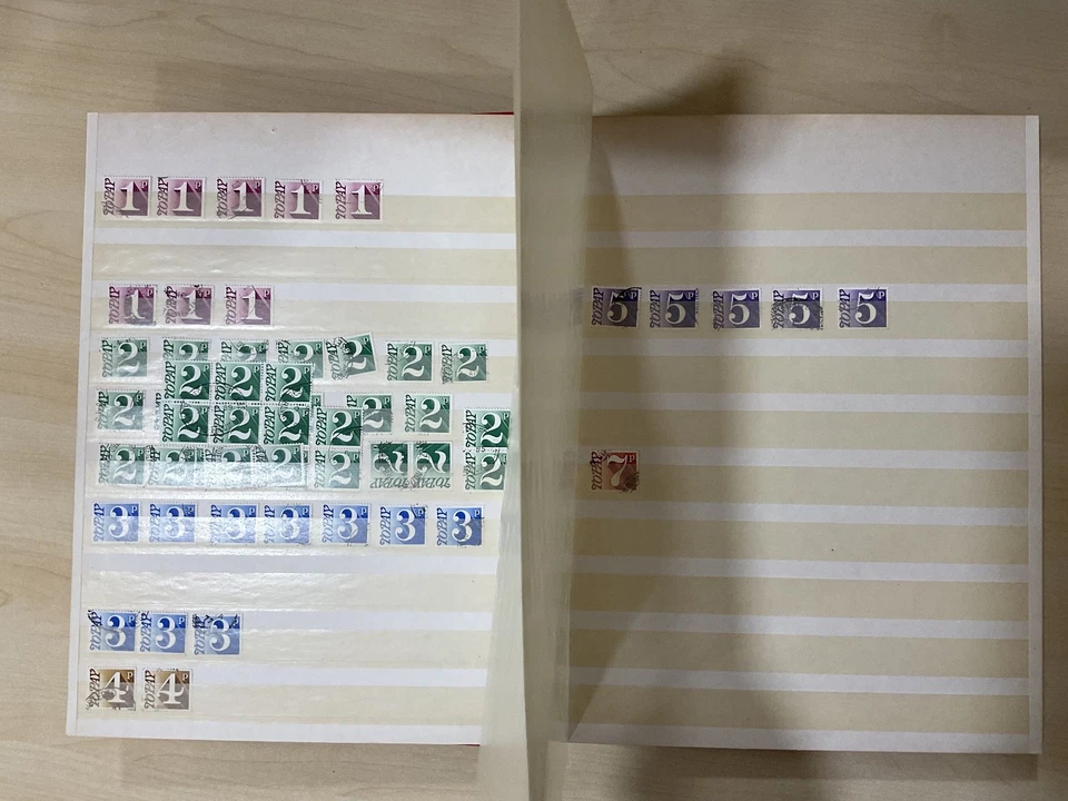 GB cuotas postales sellos en stock libro F124 Foto 2 de 4