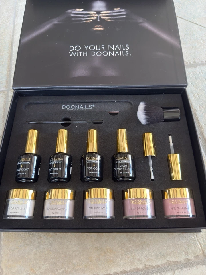 Doonails Dip Powder Starterset mit Entferner Set Uvm NEU OVP UNBENUTZT - Bild 2 von 4