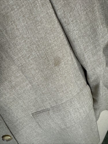 @ Vintage Castleridge Levy Wolf 3 Piece Suit 42R Slim 2 Button Brown Fancy 34x29 - Picture 4 of 22
