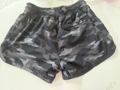 Athleta Girl Running Shorts Black/Gray Camo, Size XL (14) - Picture 3 of 4