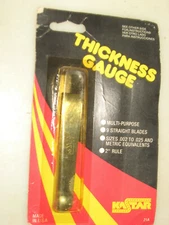 NEW MULTI-PURPOSE THICKNESS, FEELER GAUGE, USA, KASTAR # 21A