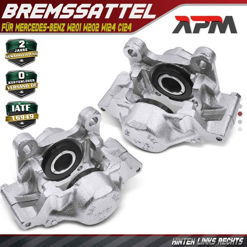 2x Rear Brake Caliper L+R 35mm for Mercedes-Benz 124 190 W201 W202 W124 C124 - Picture 1 of 9