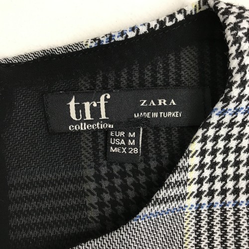 Vestido Zara Trafaluc Collection Gris Mezcla a Cheque Cambio Mediano - Imagen 9 de 11