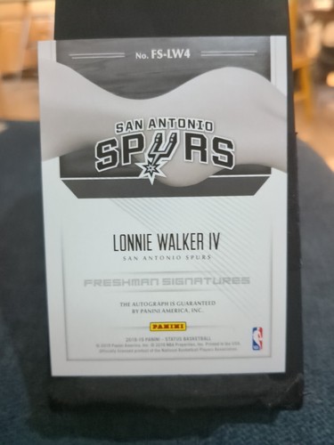 LONNIE WALKER IV Rookie Auto Pink /25 2018 Panini Status Freshman Signatures - Picture 2 of 2