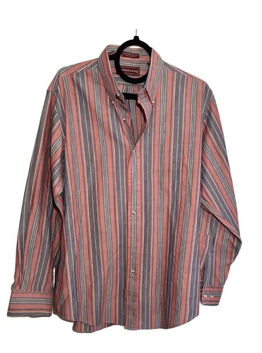 Camisa De Colección Chaps Ralph Lauren Abotonada Para Hombre Talla L Rayas COMO NUEVA - Imagen 4 de 4