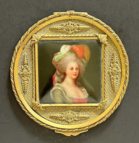 19th Century Queen Marie Antoinette Painting on Porcelain (Original Miniature) - Picture 2 of 14