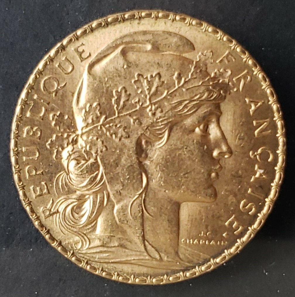 1911 France 20 Franc Gold Rooster | eBay