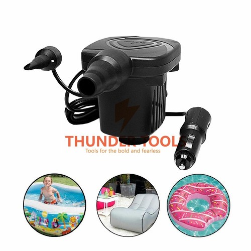 Thunder Tools DC 12V Portable Electric Air Pump Air Mattress Boat Car Auto Air - Picture 9 of 10