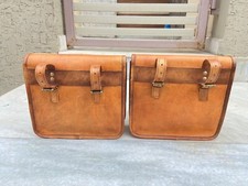 Leather Saddle Pannier Bag for Motorcycle Combo of 4 Leather Pouch Saddle Bag
