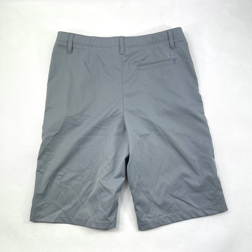 Under Armour Loose Athletic Golf Performance Gray Bermuda Shorts Youth Size 20 - Picture 7 of 9