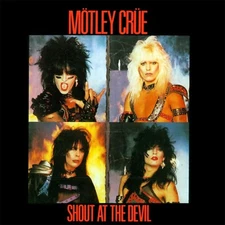 MOTLEY CRUE Shout at the Devil BANNER 2x2 Ft Fabric Poster Tapestry Flag art