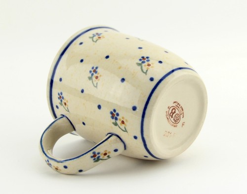 Polish Pottery 12 oz. Mug – Handcrafted Boleslawiec Stoneware by Zaklady Ceramic - Picture 3 of 4