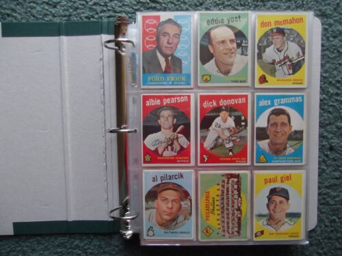 1959 TOPPS BASEBALL NEAR COMPLETE SET LOT(546/572)w/STARS,RC's,HOF,HIGH-NUMBERS
