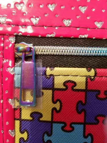 Purse bag puzzle piece pouch holder storage case Autism support zipper pouch - Picture 8 of 8