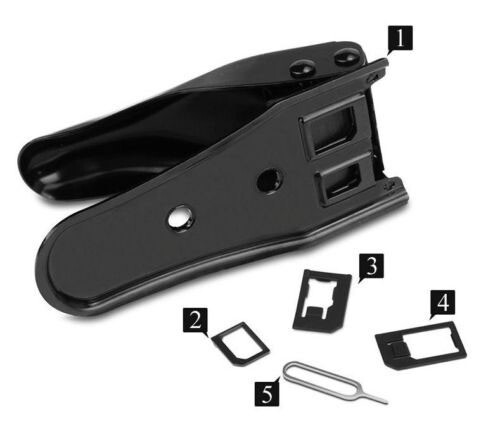 Coupeur de carte SIM universel 2 en 1 micro/nano pour iPhone téléphone portable et adaptateurs - Photo 11/12
