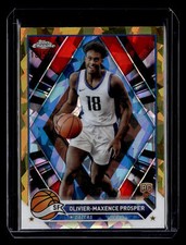 Olivier-Maxence Prosper 2023-24 Topps Chrome Sapphire #120 Gold #/50 Rookie