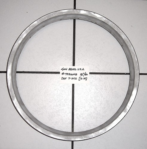 1970s VINTAGE SUN SHOULDERLESS #790084B 18" REAR RIM w/40-HOLE, G-VG (#PX621) - Foto 2 di 6