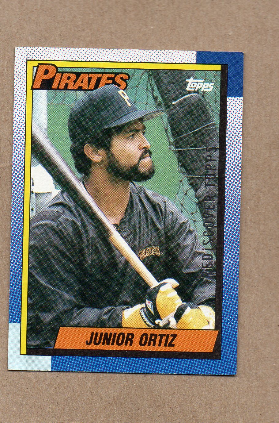 2017 topps rediscover buyback card 1990 322 junior ortiz pirates silver
