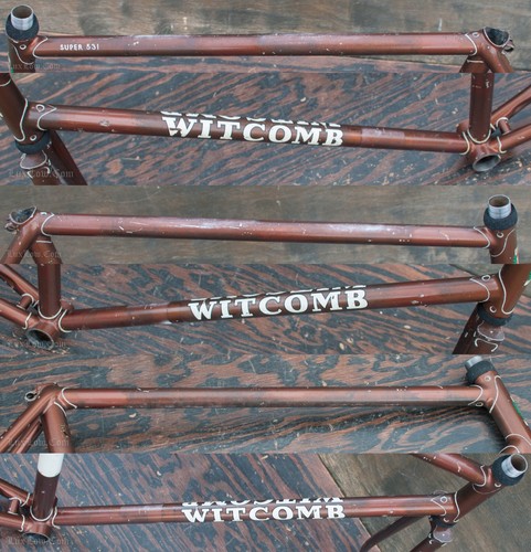 Vintage Witcomb Super 531 Road Bike FRAME FORK Reynolds Steel Campagnolo Bicycle - Picture 3 of 11