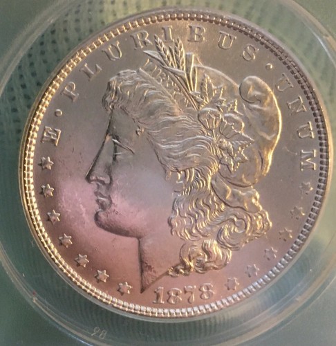 1878 $1 Morgan 7/8 TF VAM 33 Weak, ANACS MS 61 - Picture 3 of 4