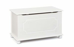 Inter Link Massivholztruhe Truhe Kiste Massivholz WEISS