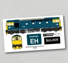 British Rail Class 33 Fridge Magnet 33004 - BR Blue Bo Bo Locomotive