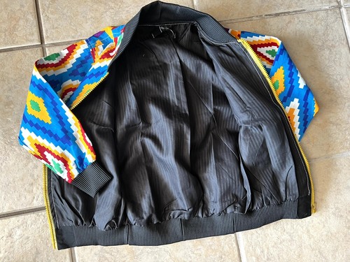 Boys Retro Cool Print Jacket Sz 5 - Picture 2 of 7