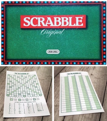 Scrabble Spares 1988 Score Sheets JW Spears