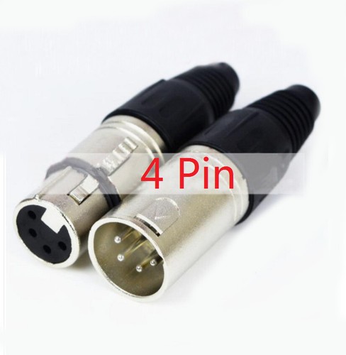 XLR Connector Canon Male/Female Microphone Audio Plug Socket 3P/4P/5P - Picture 3 of 4