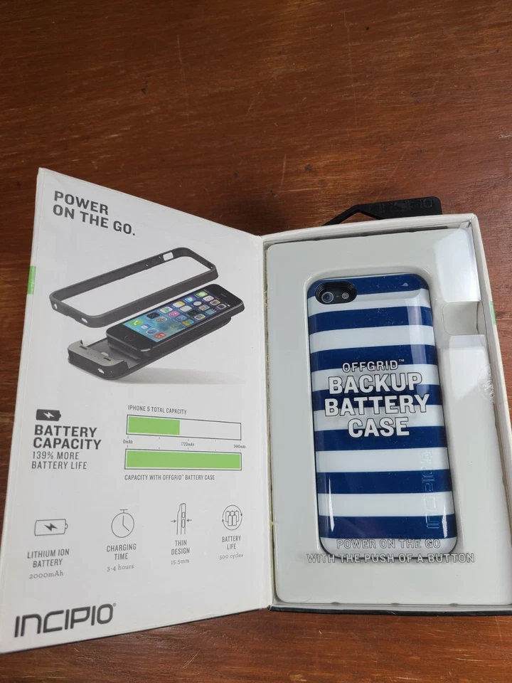 Estuche de batería de respaldo extraíble fuera de la red Incipio para iPhone 5 (NUEVO) Foto 4 de 4