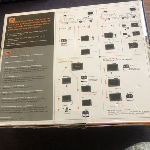 Sistema de visión trasera inalámbrico digital Yuwei - Imagen 3 de 4