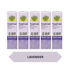 5 x 10ml FreshCare Roll On Medicated Oil (Lavender)
