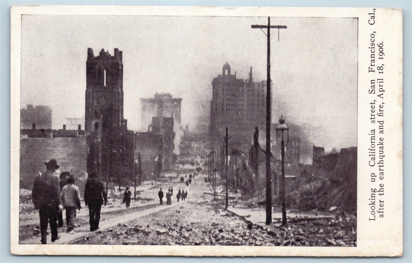 1906 photo postcard San Francisco after earthquake – from Kohl Bldg 1906 photo postcard San Francisco after earthquake – from Kohl Bldg
