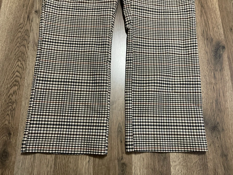 Maurices Pants, Women's Size 18W, Black Brown White, Checkered, Flat Front - Image 4 of 4