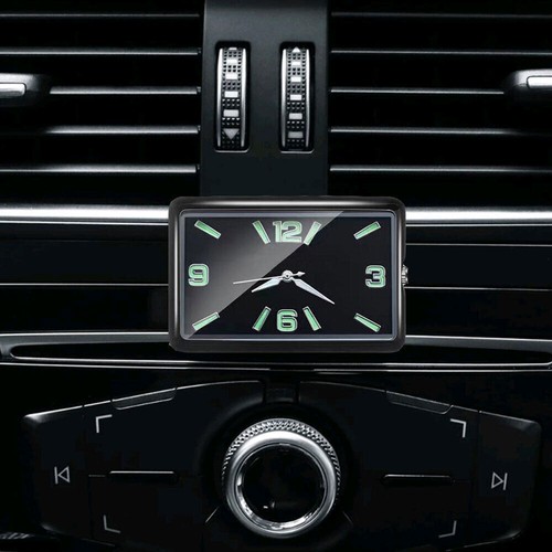Car Interior Clock Dashboard Stick-On Watch Quartz Clock Luminous Accessories - Picture 11 of 11
