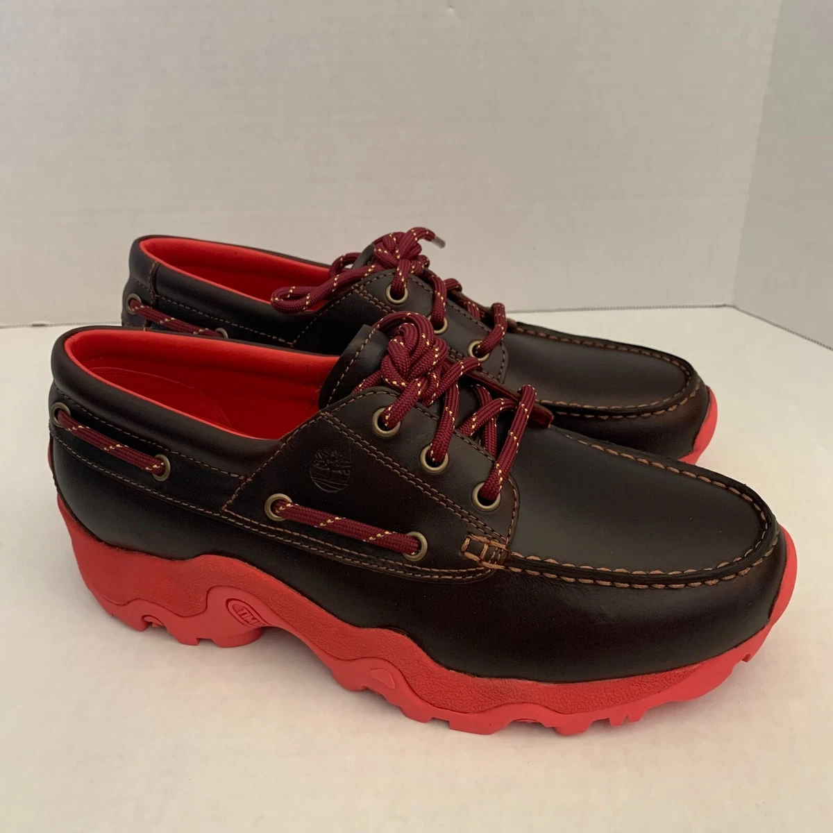 Timberland 3-eye Handsewn Remix Boat Leather Shoes Men's Size 8.5 Brand New