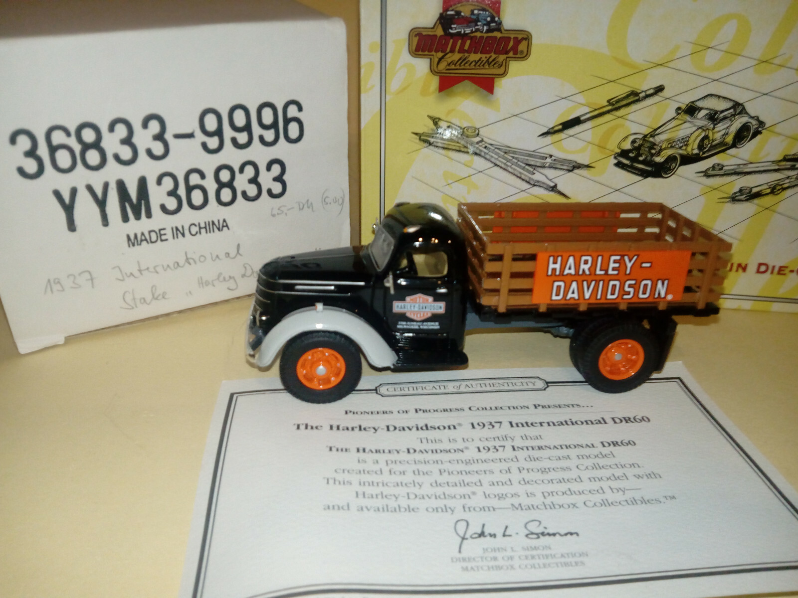 Matchbox Yesteryear MOY Pioneers of Progress YYM36833 International Harley OVP Matchbox Yesteryear MOY Pioneers of Progress YYM36833 International Harley OVP