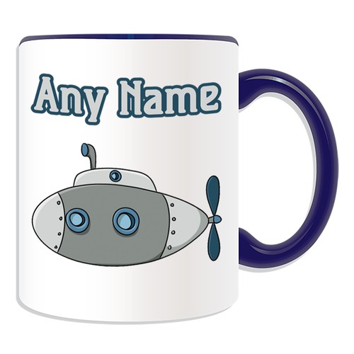 Personalisiertes Geschenk grau U-Boot Tasse Becher Spardose Tasse Kampf Wasserfahrzeug Krieg Tee - Bild 19 von 20