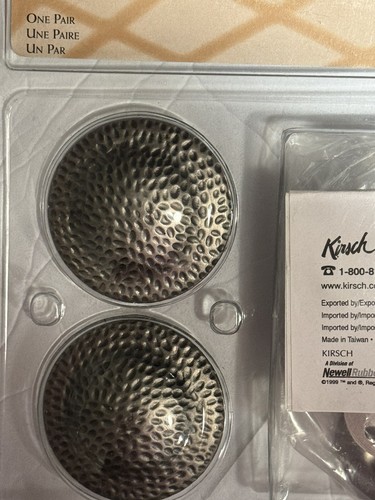 Soportes para bufanda Kirsch cortinas retenciones martillado color níquel un par - Imagen 10 de 10