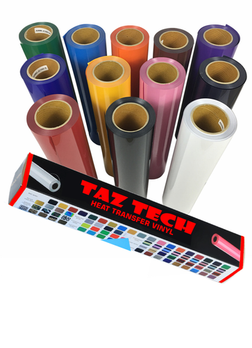 HEAT TRANSFER VINYL Roll Iron on for tshirt 12"x 5ft for Cricut, Silhouette US - Picture 3 of 12