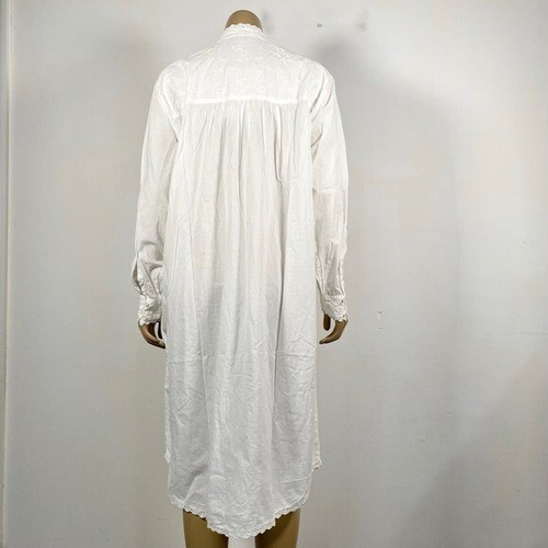 Handbestickt Opa Boez Damen Neu mit Etikett Größe M/L 100 % Baumwolle Kleid Vintage - Bild 5 von 12