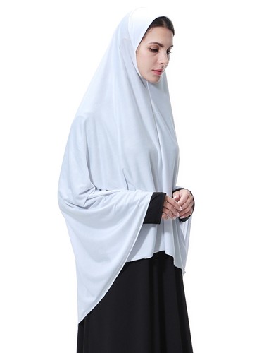 Ramadan Hijab Women Overhead Khimar Turban Prayer Scarf Shawl Muslim Niqab Burqa - Picture 72 of 95