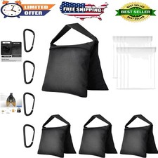 4 Heavy Duty Sandbag Weight Bags for Photography Light Stand/Tripod - Waterpr...